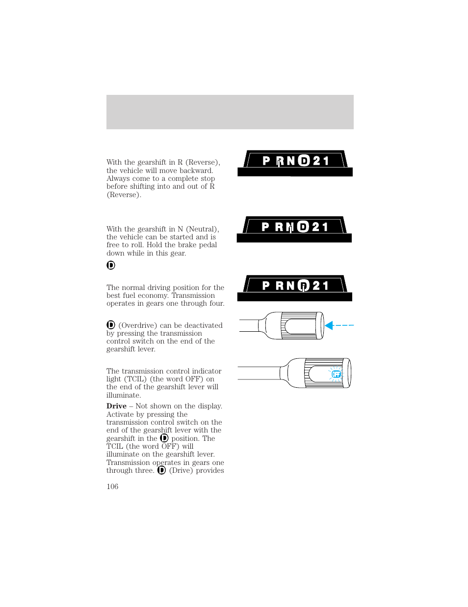 Driving | FORD 1998 Expedition User Manual | Page 106 / 216