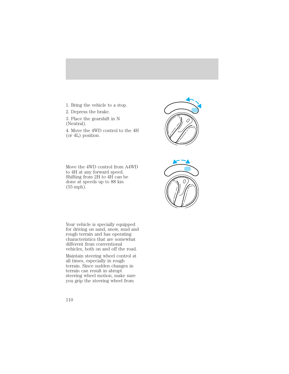 Driving | FORD 1998 Expedition User Manual | Page 110 / 216