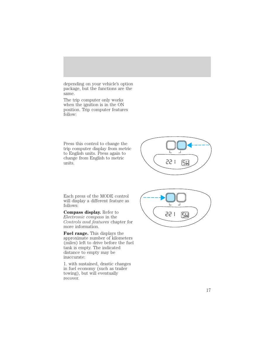 Instrumentation | FORD 1998 Expedition User Manual | Page 17 / 216