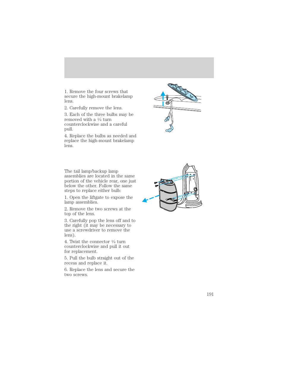 Maintenance and care | FORD 1998 Expedition User Manual | Page 191 / 216