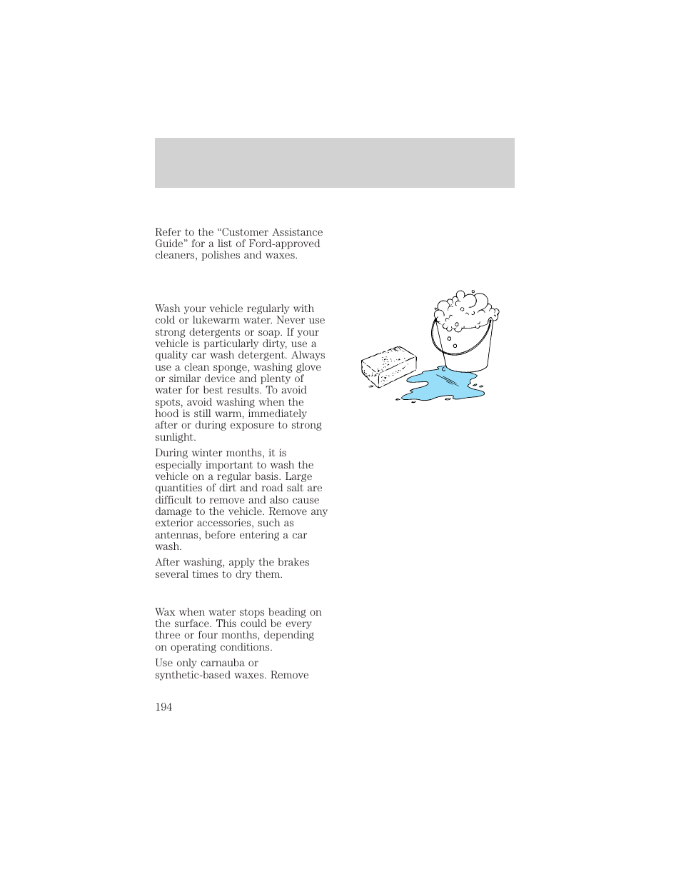 Maintenance and care | FORD 1998 Expedition User Manual | Page 194 / 216