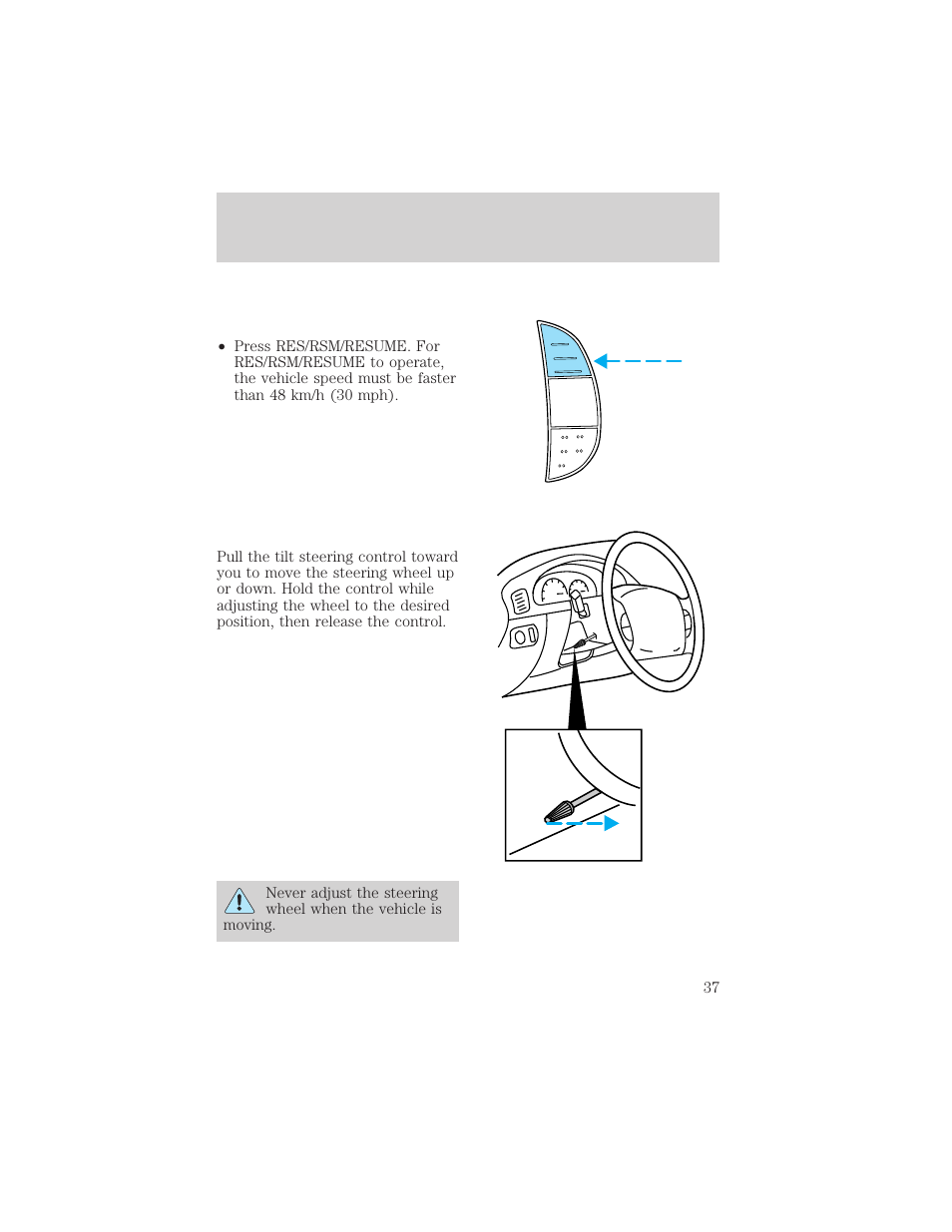 Controls and features | FORD 1998 Expedition User Manual | Page 37 / 216