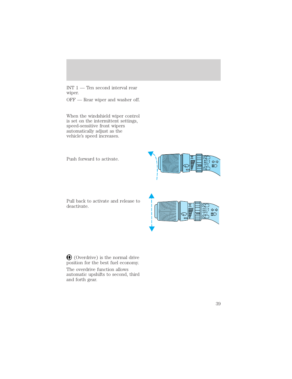 Controls and features | FORD 1998 Expedition User Manual | Page 39 / 216