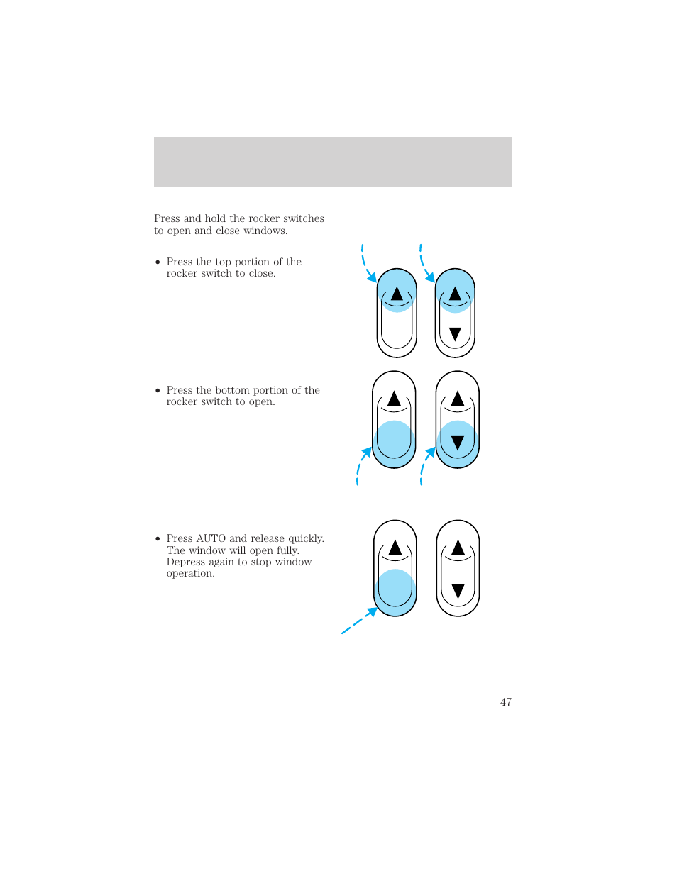 Controls and features | FORD 1998 Expedition User Manual | Page 47 / 216