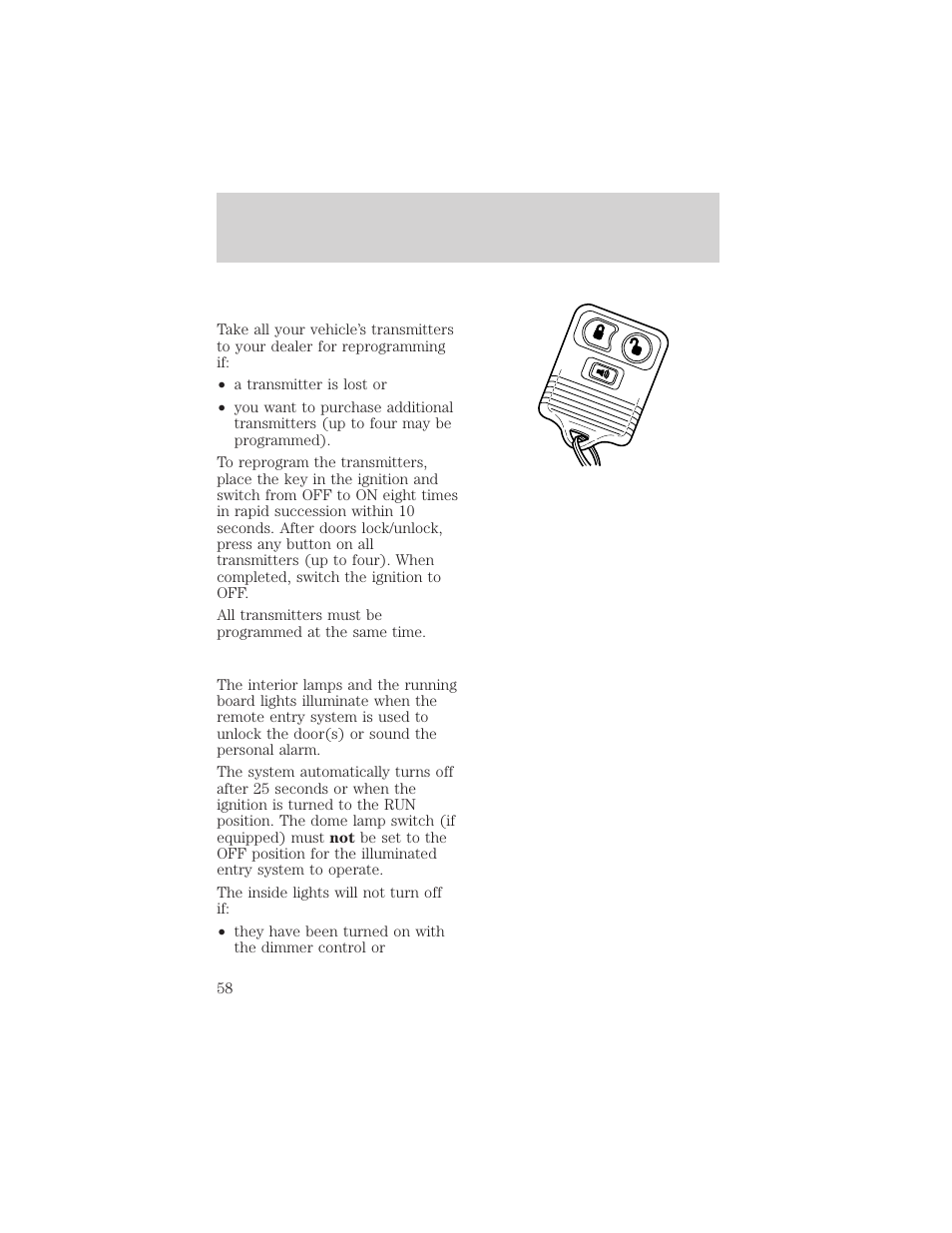 Controls and features | FORD 1998 Expedition User Manual | Page 58 / 216