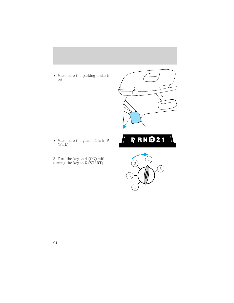 Starting | FORD 1998 Expedition User Manual | Page 94 / 216