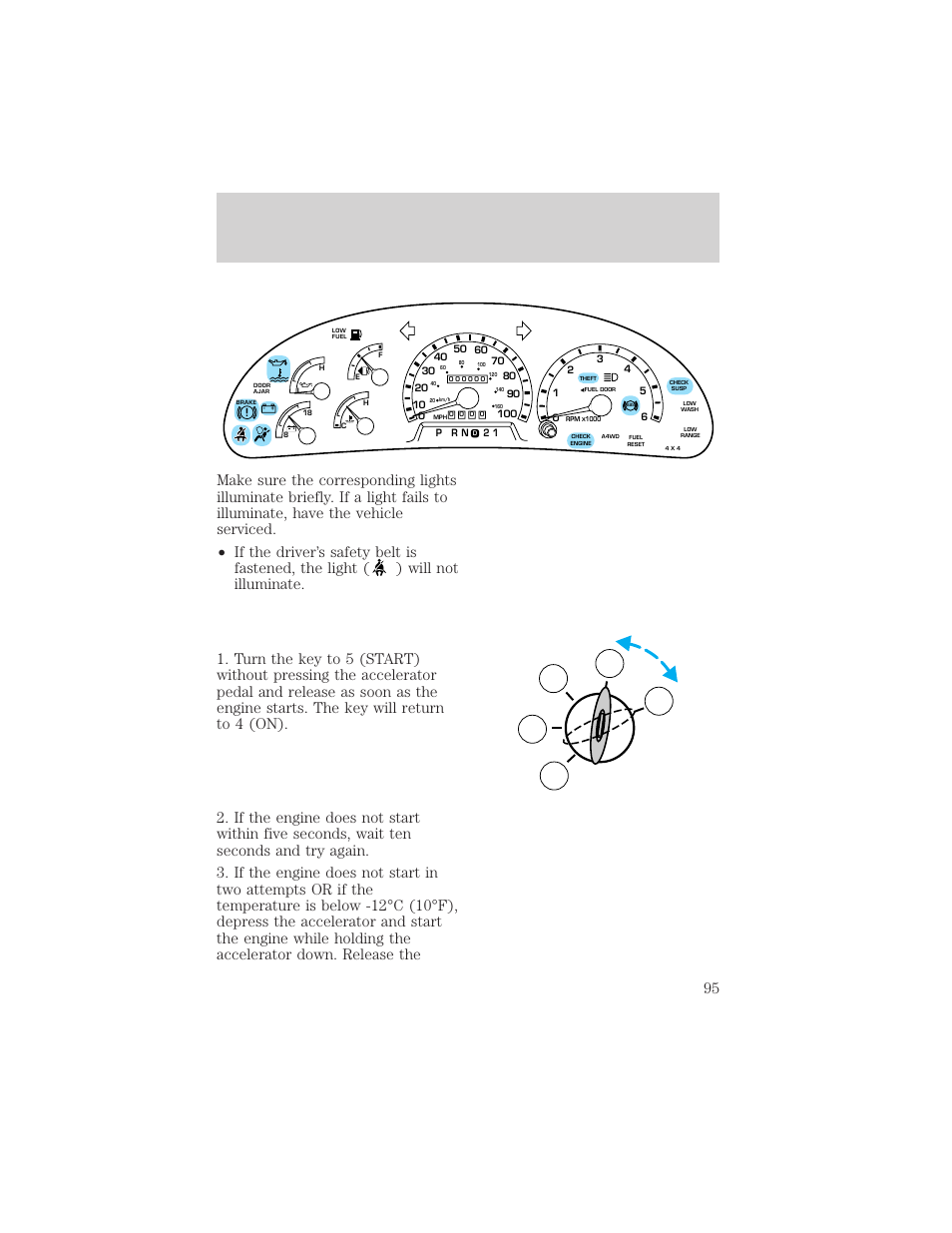 Starting | FORD 1998 Expedition User Manual | Page 95 / 216