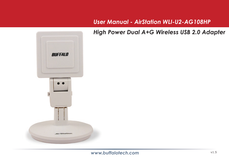 Buffalo Technology WLI-U2-AG108HP User Manual | 53 pages