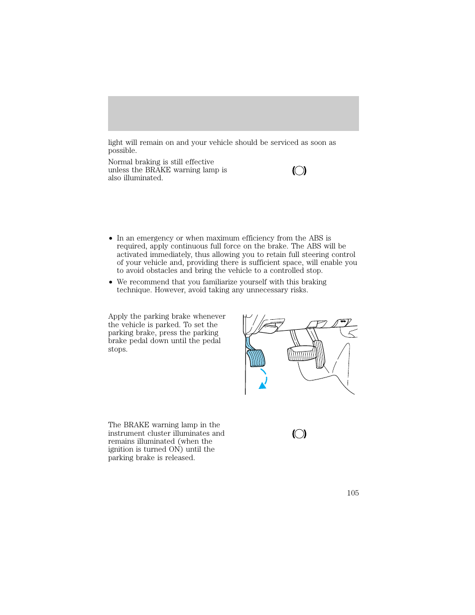 Driving | FORD 1998 Explorer User Manual | Page 105 / 210