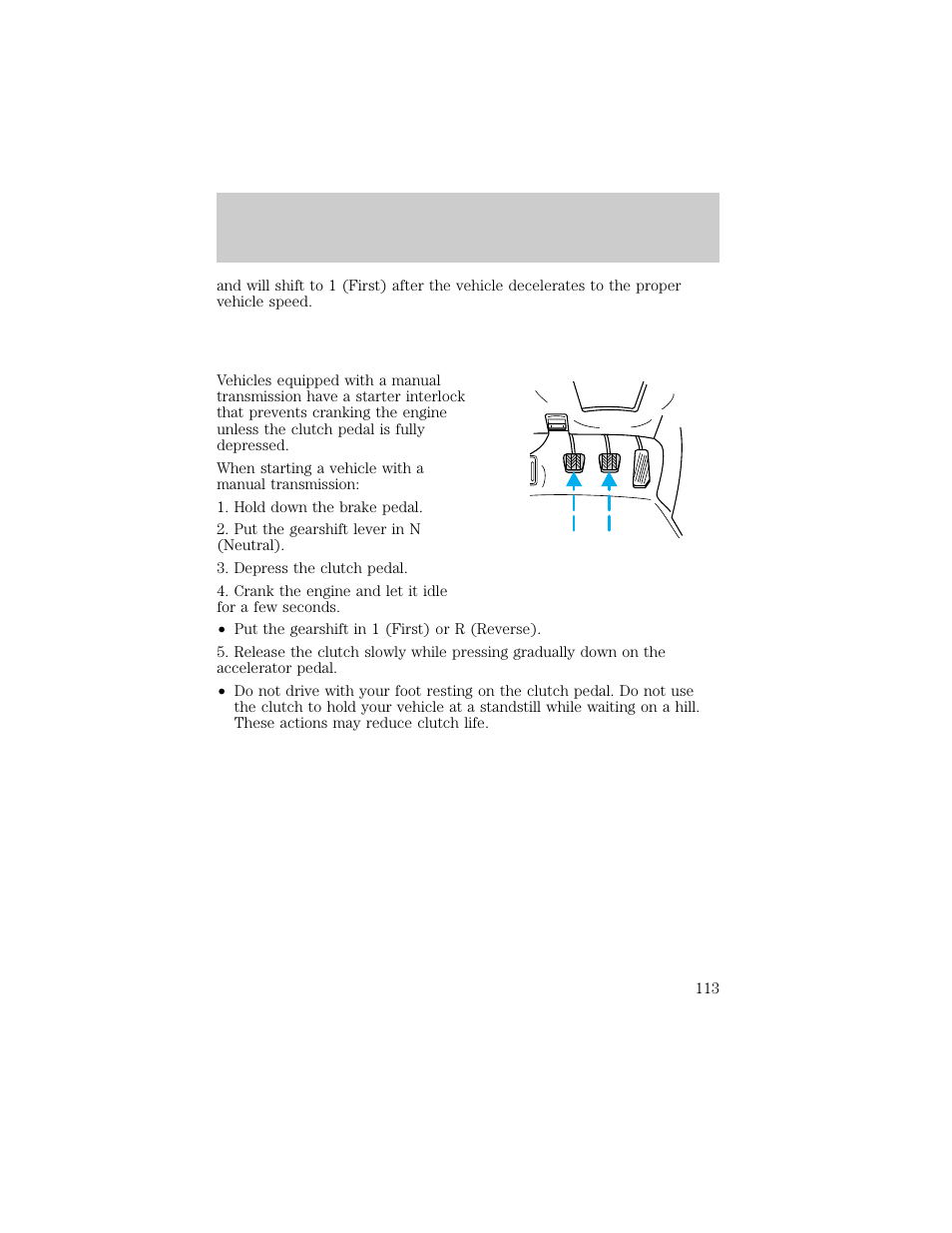 Driving | FORD 1998 Explorer User Manual | Page 113 / 210