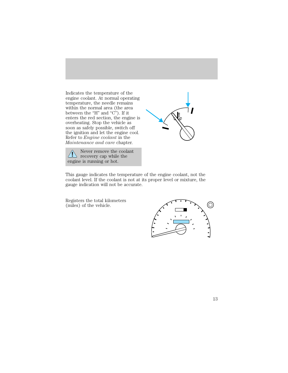 Instrumentation | FORD 1998 Explorer User Manual | Page 13 / 210