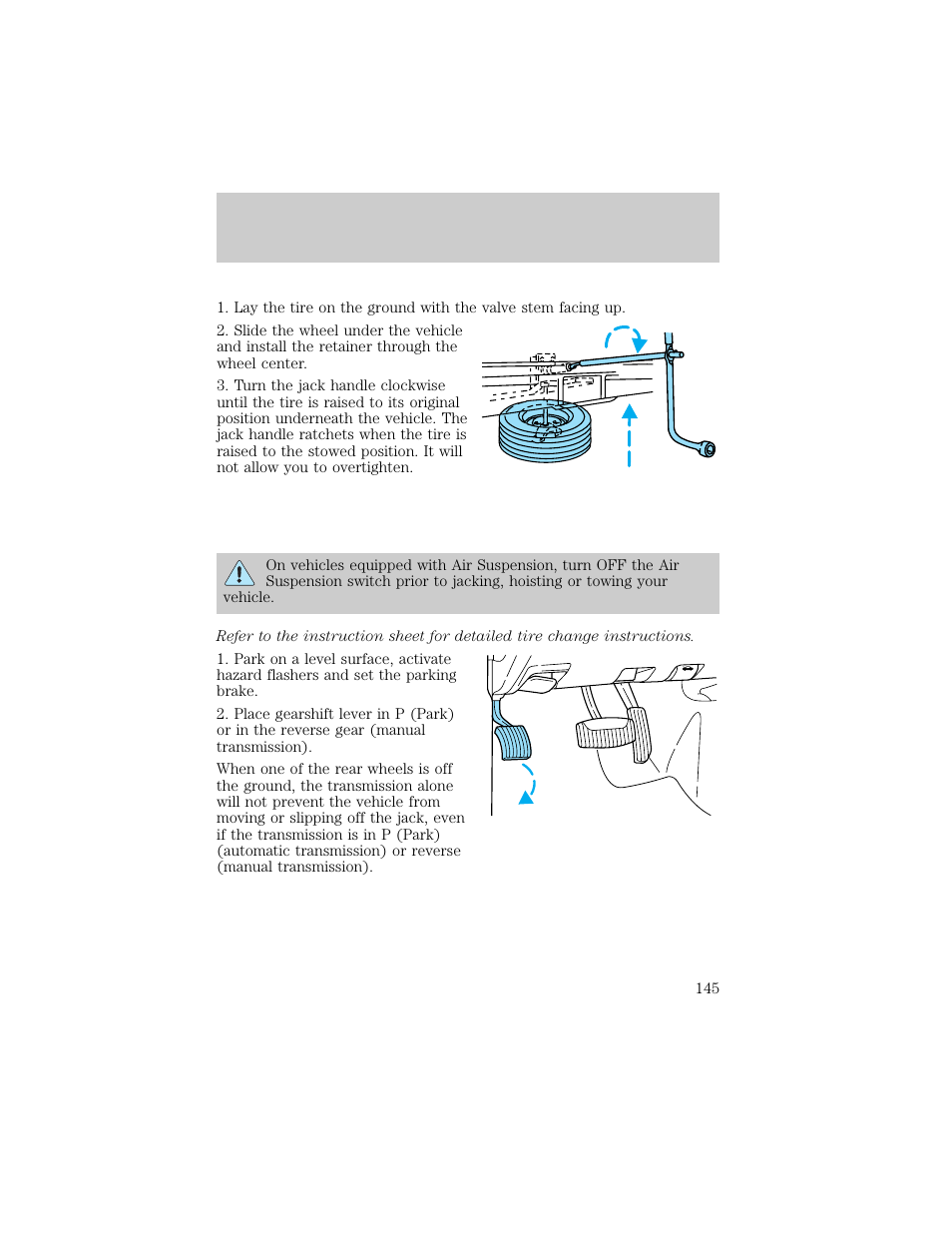 Roadside emergencies | FORD 1998 Explorer User Manual | Page 145 / 210