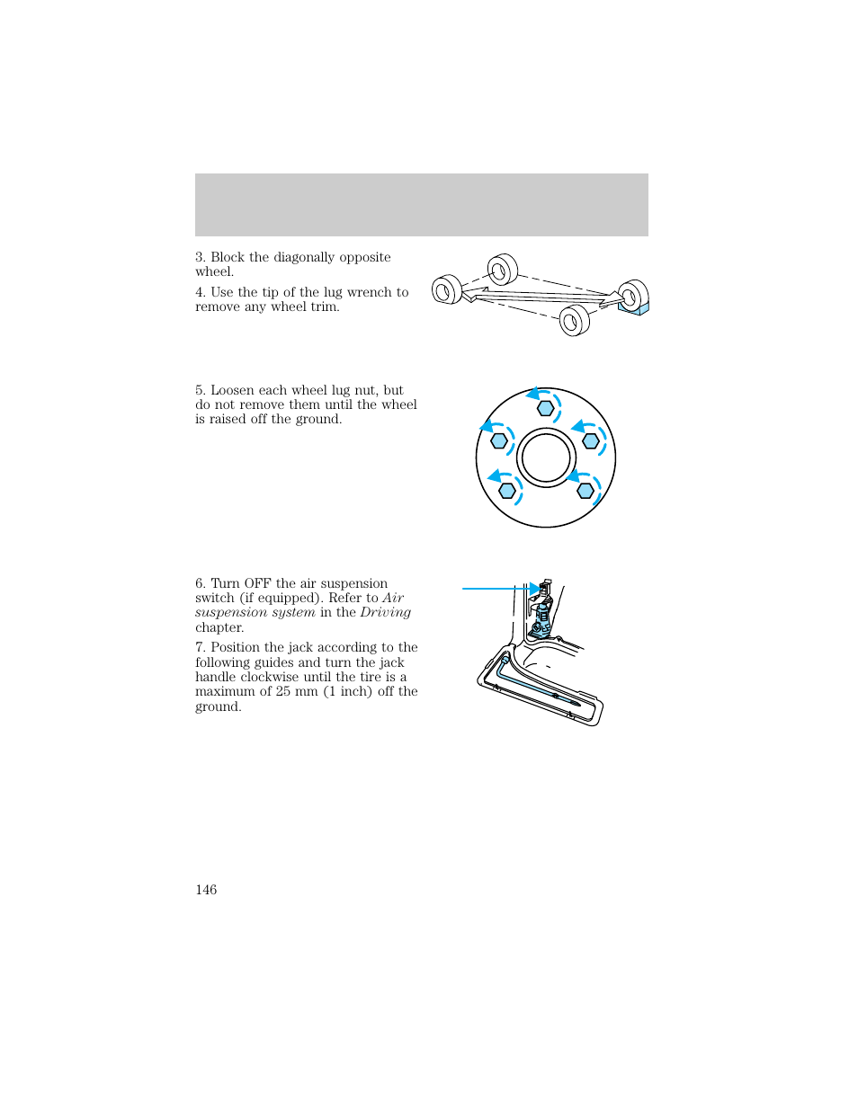 Roadside emergencies | FORD 1998 Explorer User Manual | Page 146 / 210