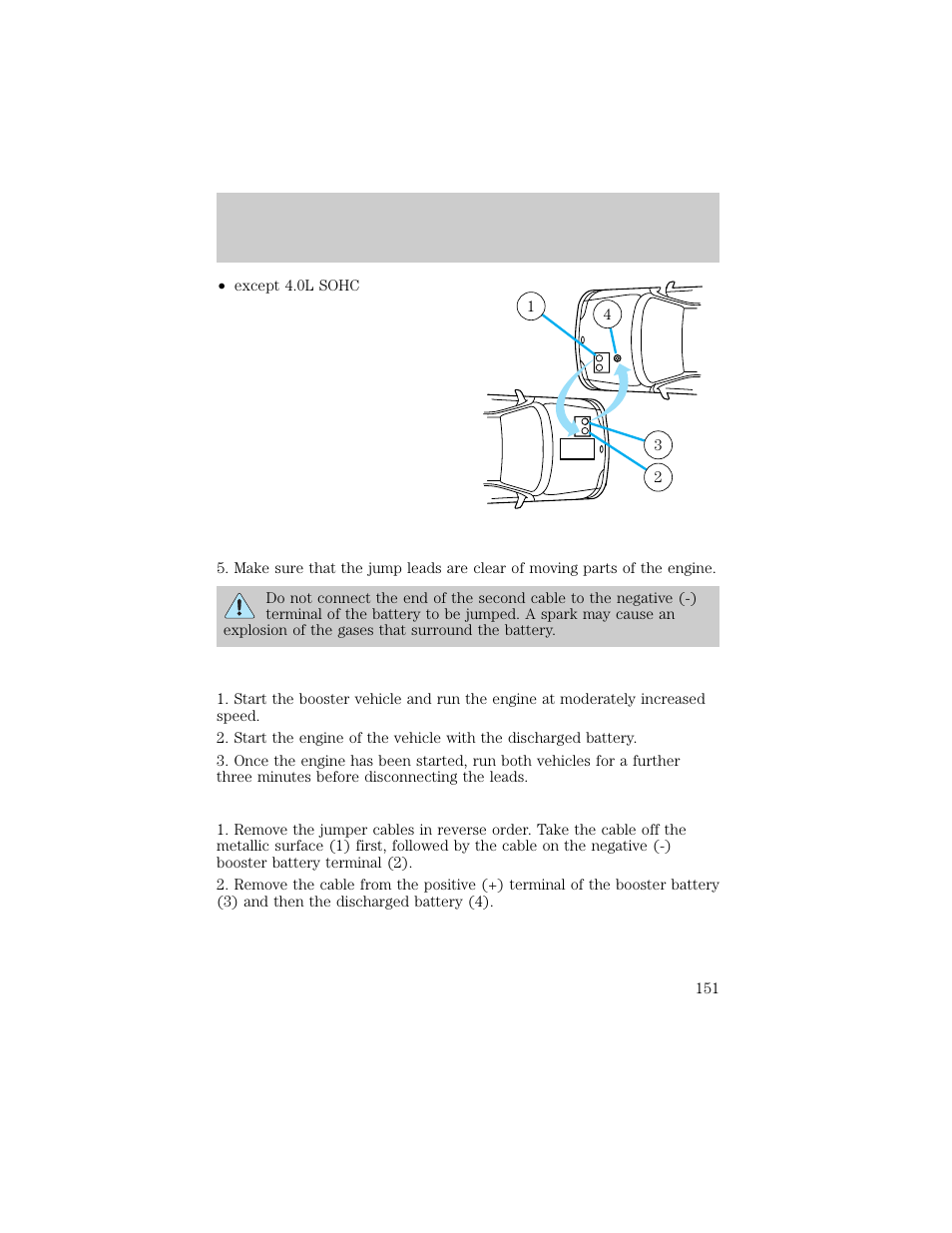 Roadside emergencies | FORD 1998 Explorer User Manual | Page 151 / 210