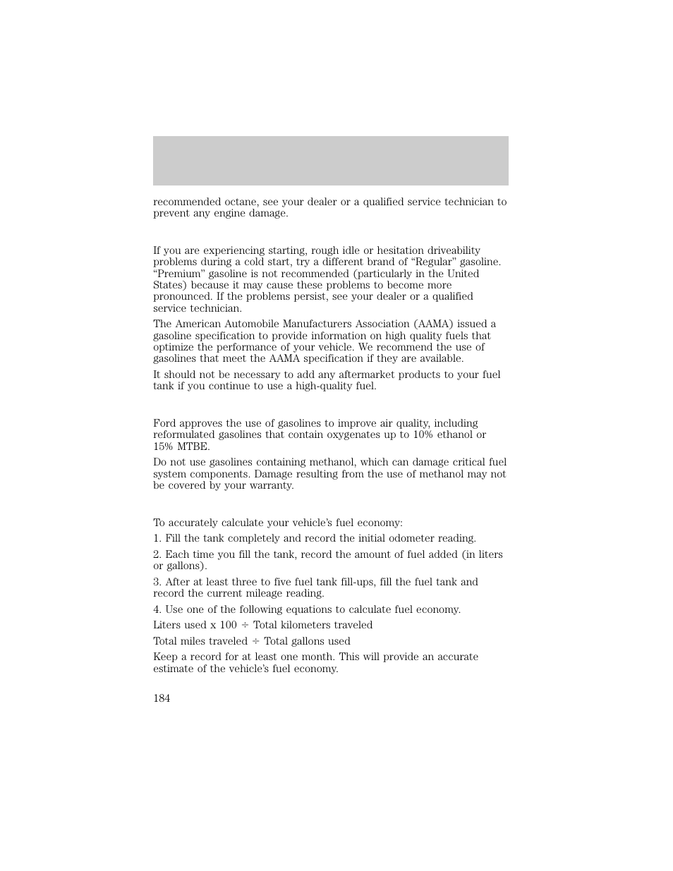 Maintenance and care | FORD 1998 Explorer User Manual | Page 184 / 210