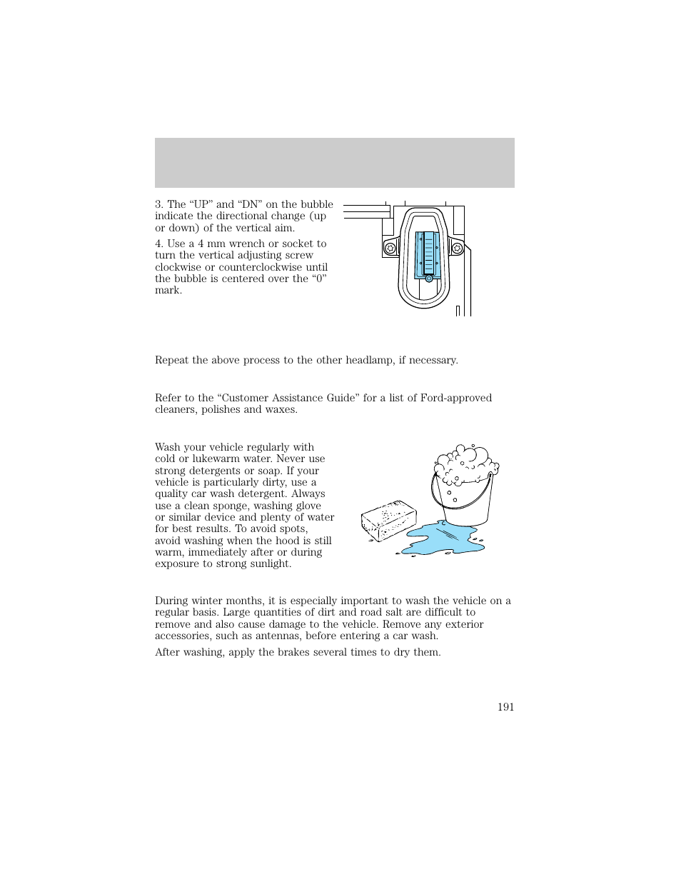 Maintenance and care | FORD 1998 Explorer User Manual | Page 191 / 210