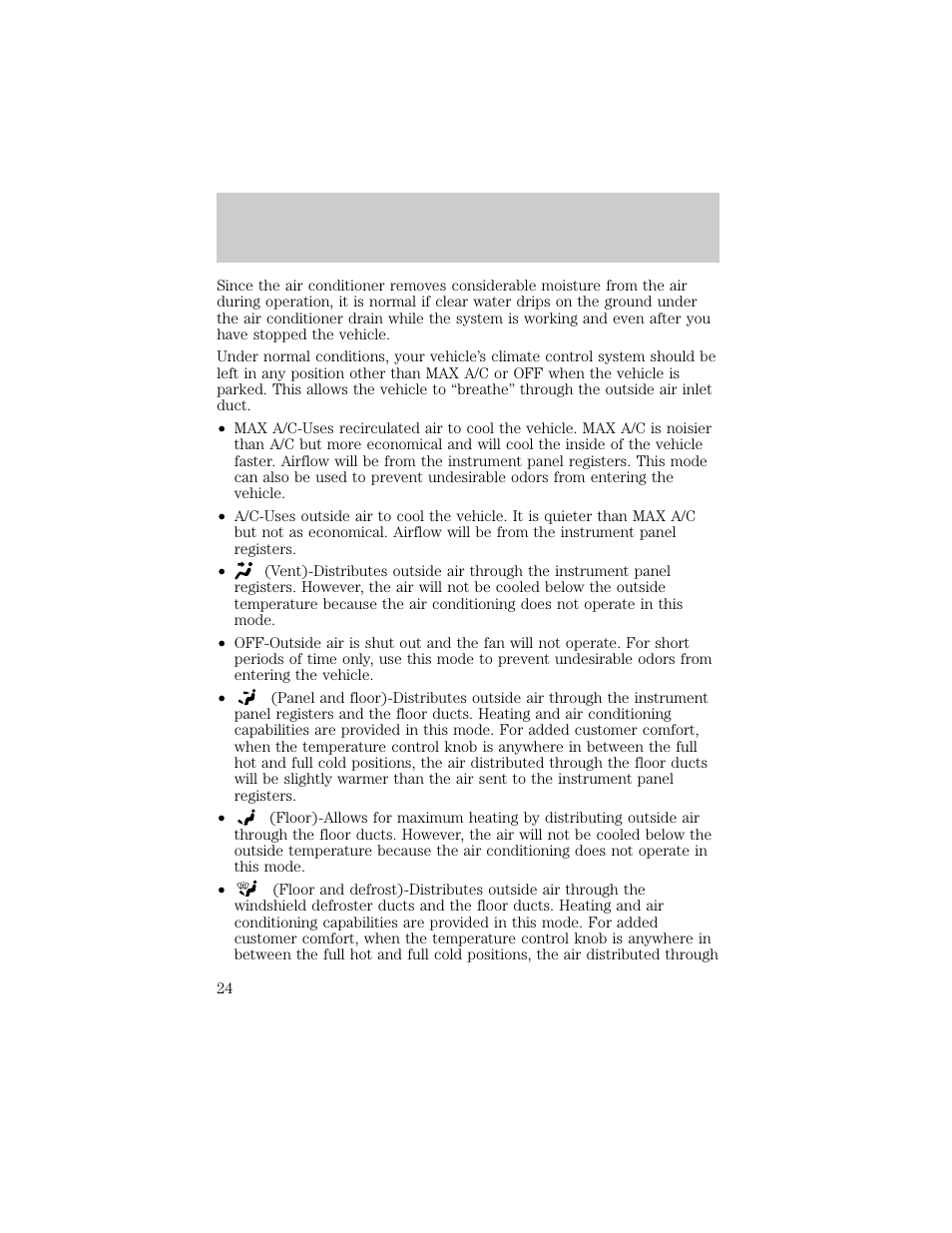 Controls and features | FORD 1998 Explorer User Manual | Page 24 / 210