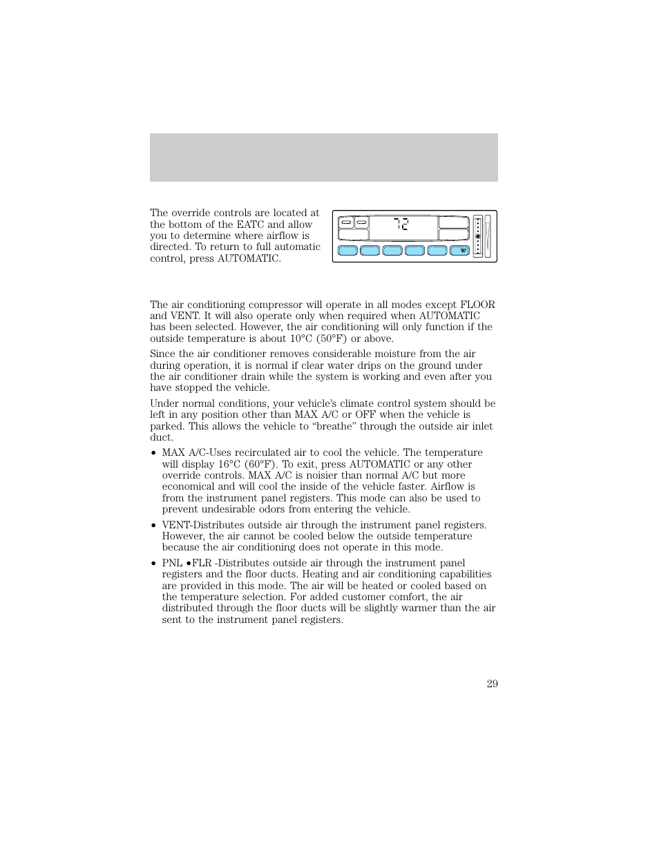 Controls and features | FORD 1998 Explorer User Manual | Page 29 / 210