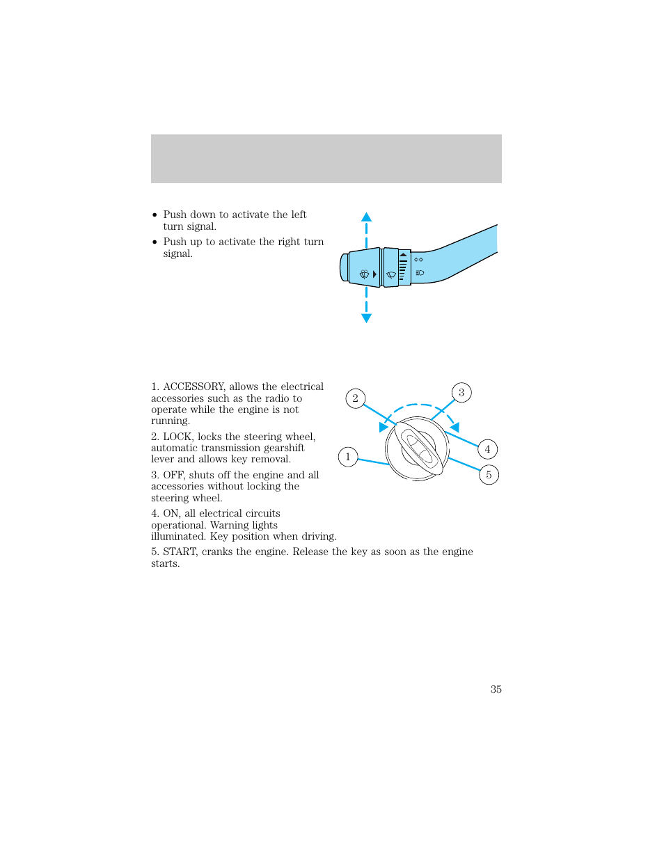 Controls and features | FORD 1998 Explorer User Manual | Page 35 / 210