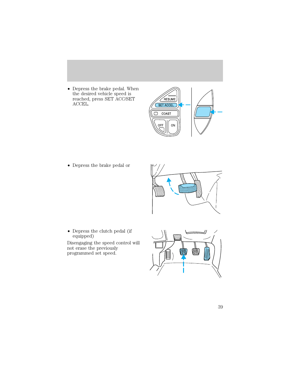 Controls and features | FORD 1998 Explorer User Manual | Page 39 / 210