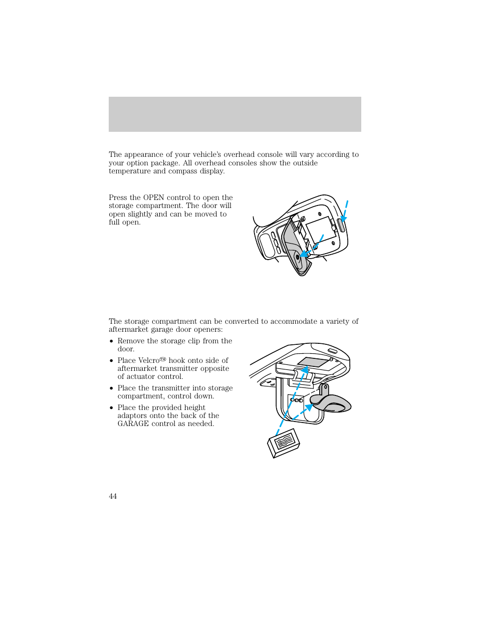 Controls and features | FORD 1998 Explorer User Manual | Page 44 / 210