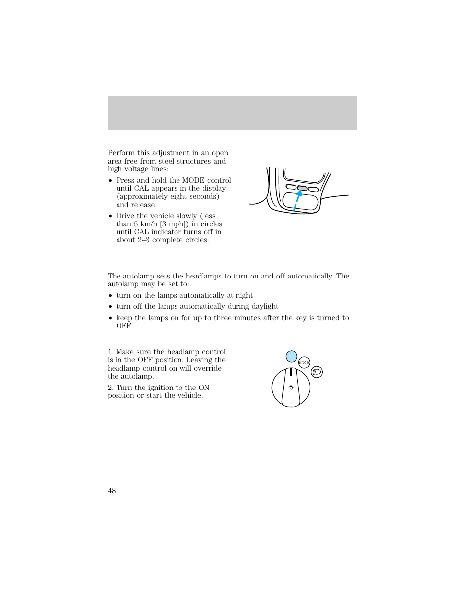 Controls and features | FORD 1998 Explorer User Manual | Page 48 / 210