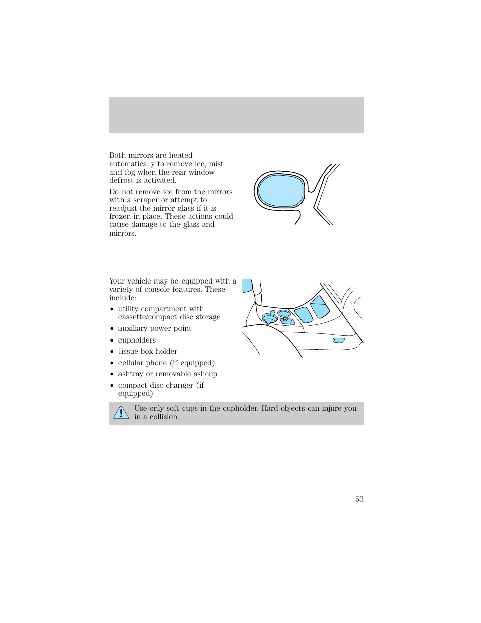 Controls and features | FORD 1998 Explorer User Manual | Page 53 / 210