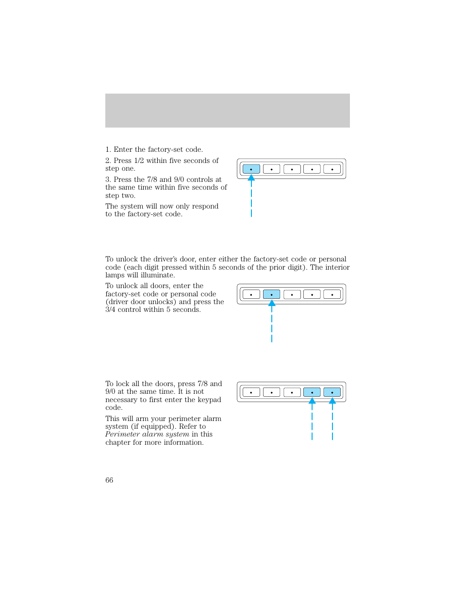 Controls and features | FORD 1998 Explorer User Manual | Page 66 / 210