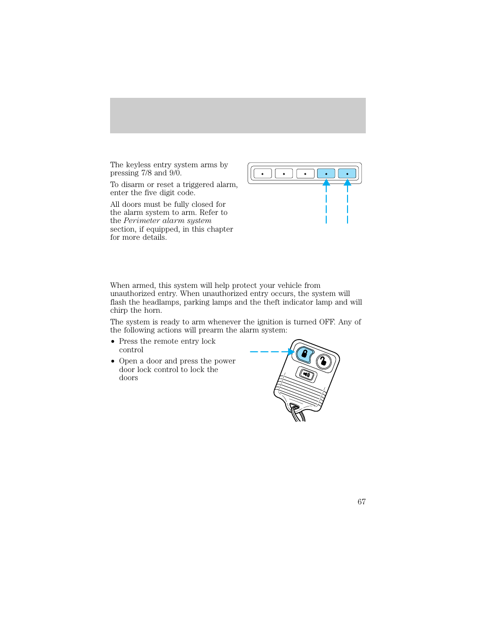 Controls and features | FORD 1998 Explorer User Manual | Page 67 / 210