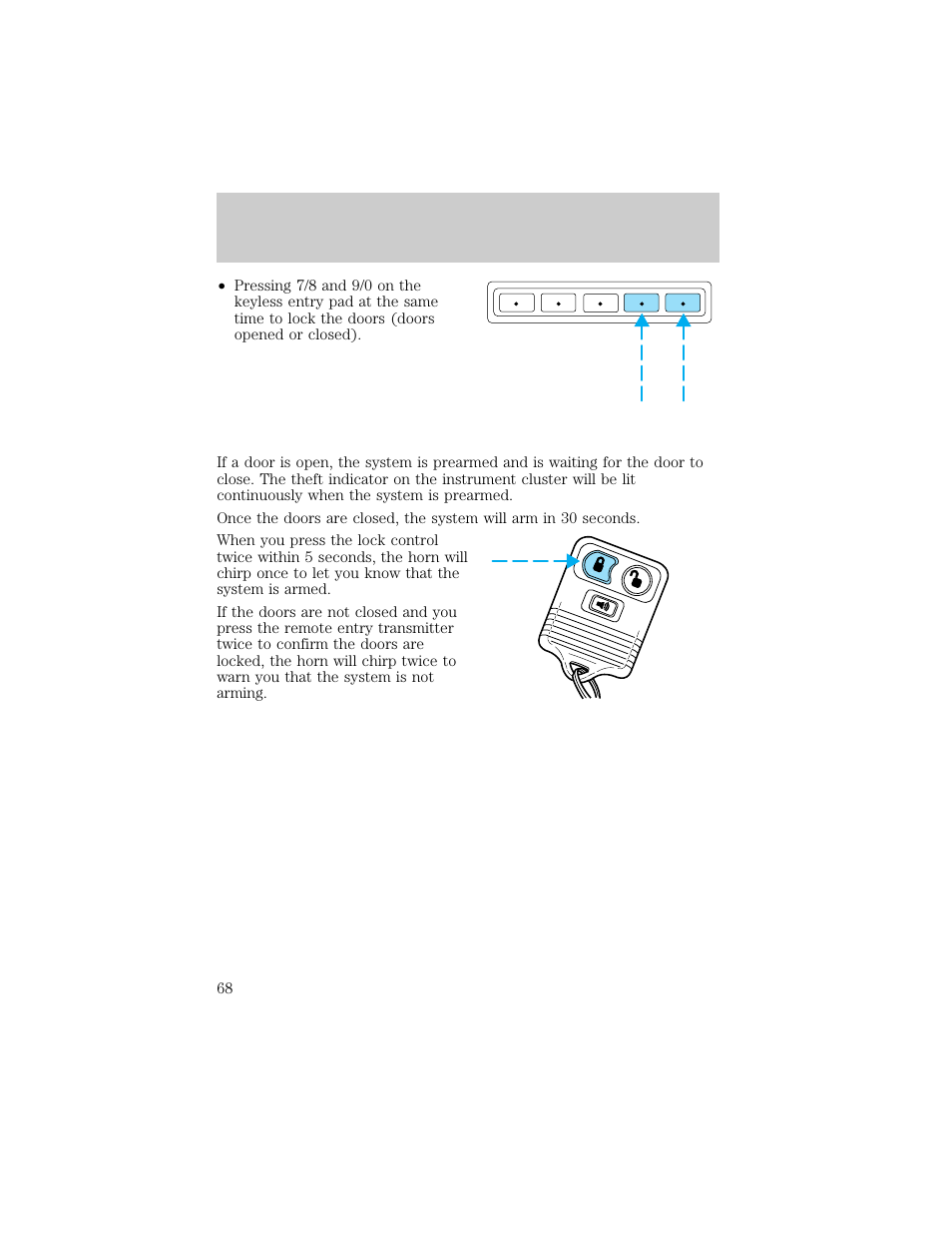 Controls and features | FORD 1998 Explorer User Manual | Page 68 / 210