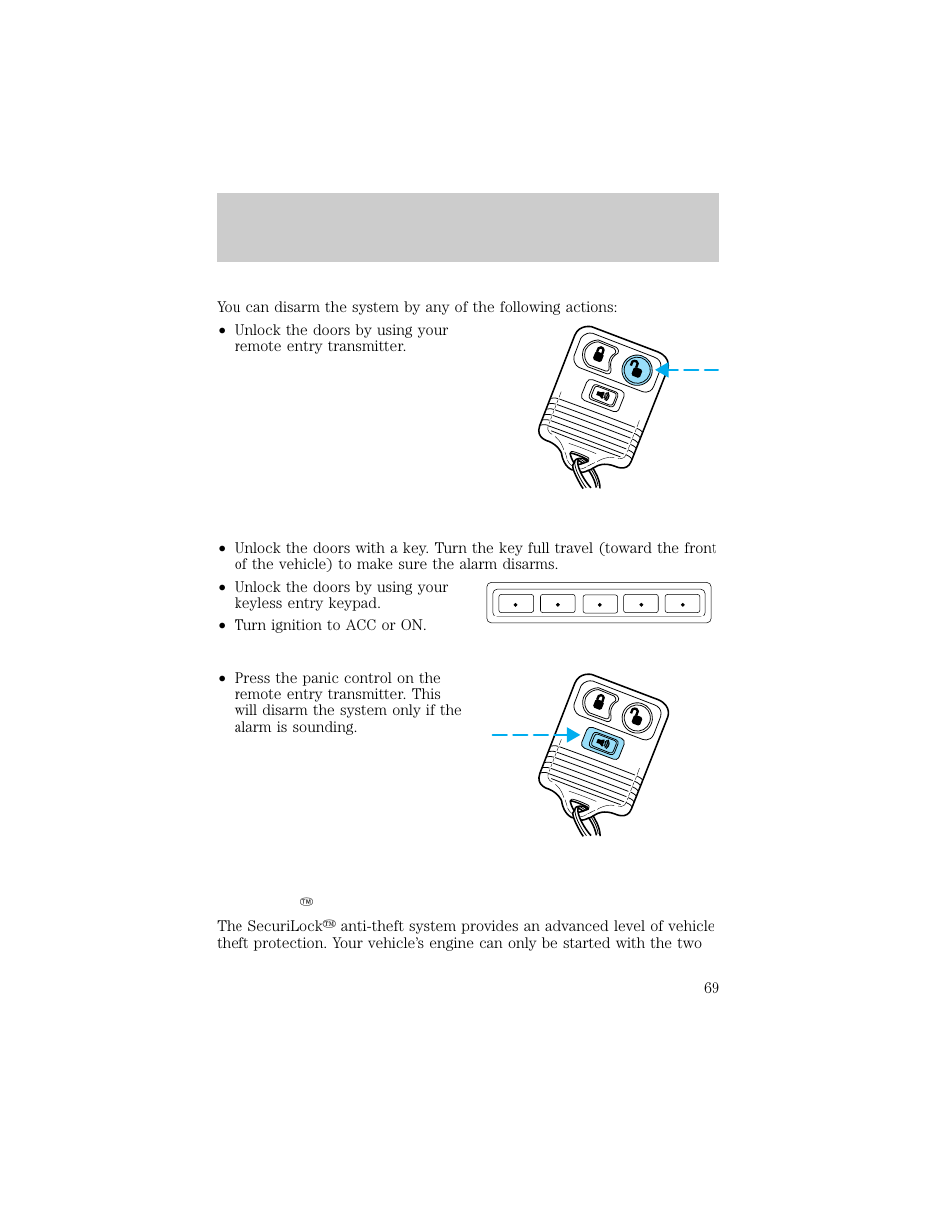 Controls and features | FORD 1998 Explorer User Manual | Page 69 / 210