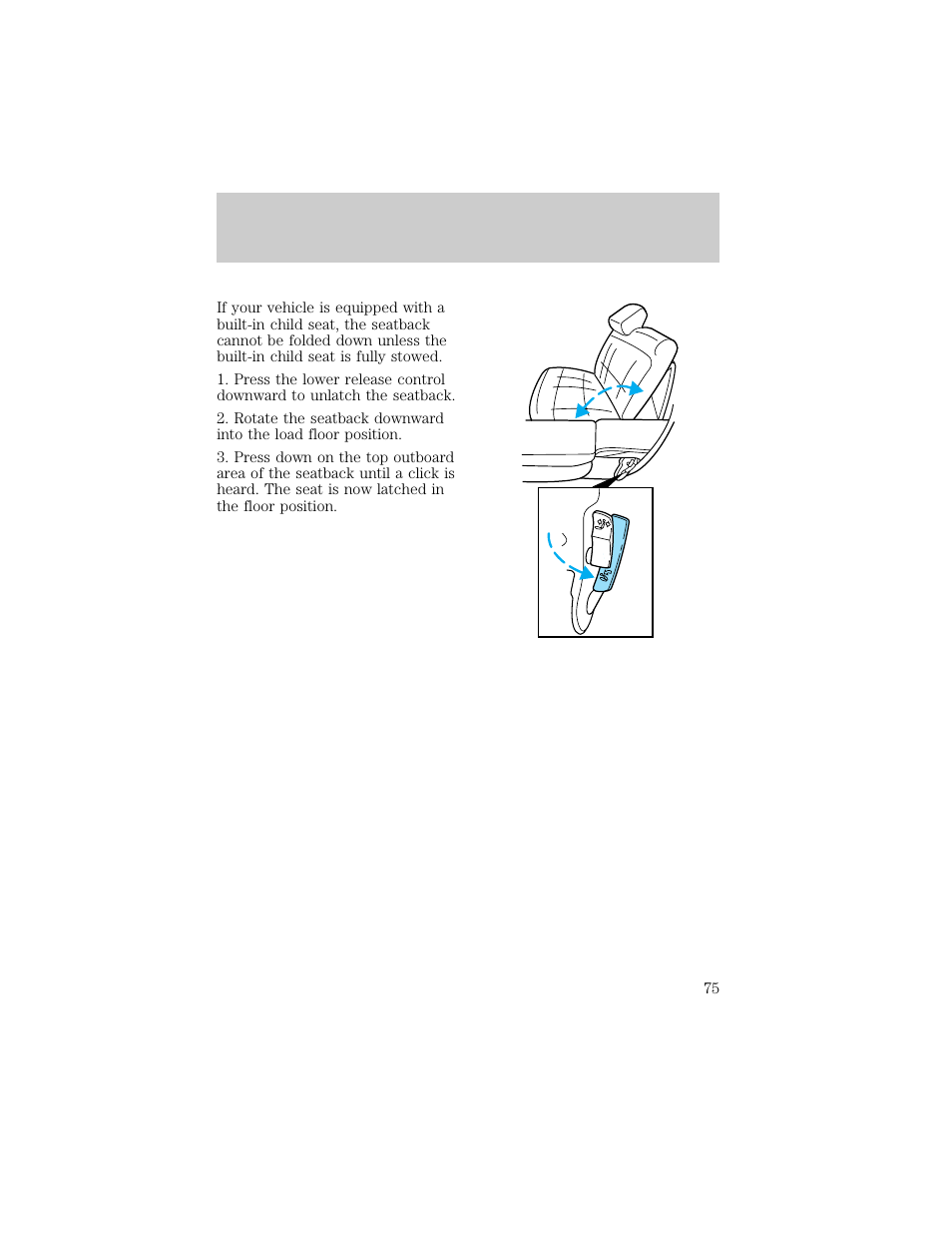 Seating and safety restraints | FORD 1998 Explorer User Manual | Page 75 / 210