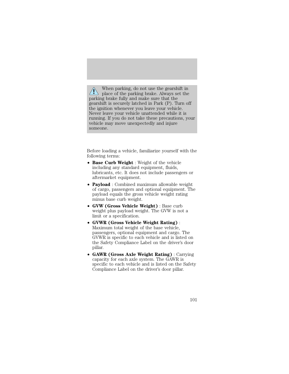 Driving | FORD 1998 Taurus User Manual | Page 101 / 192