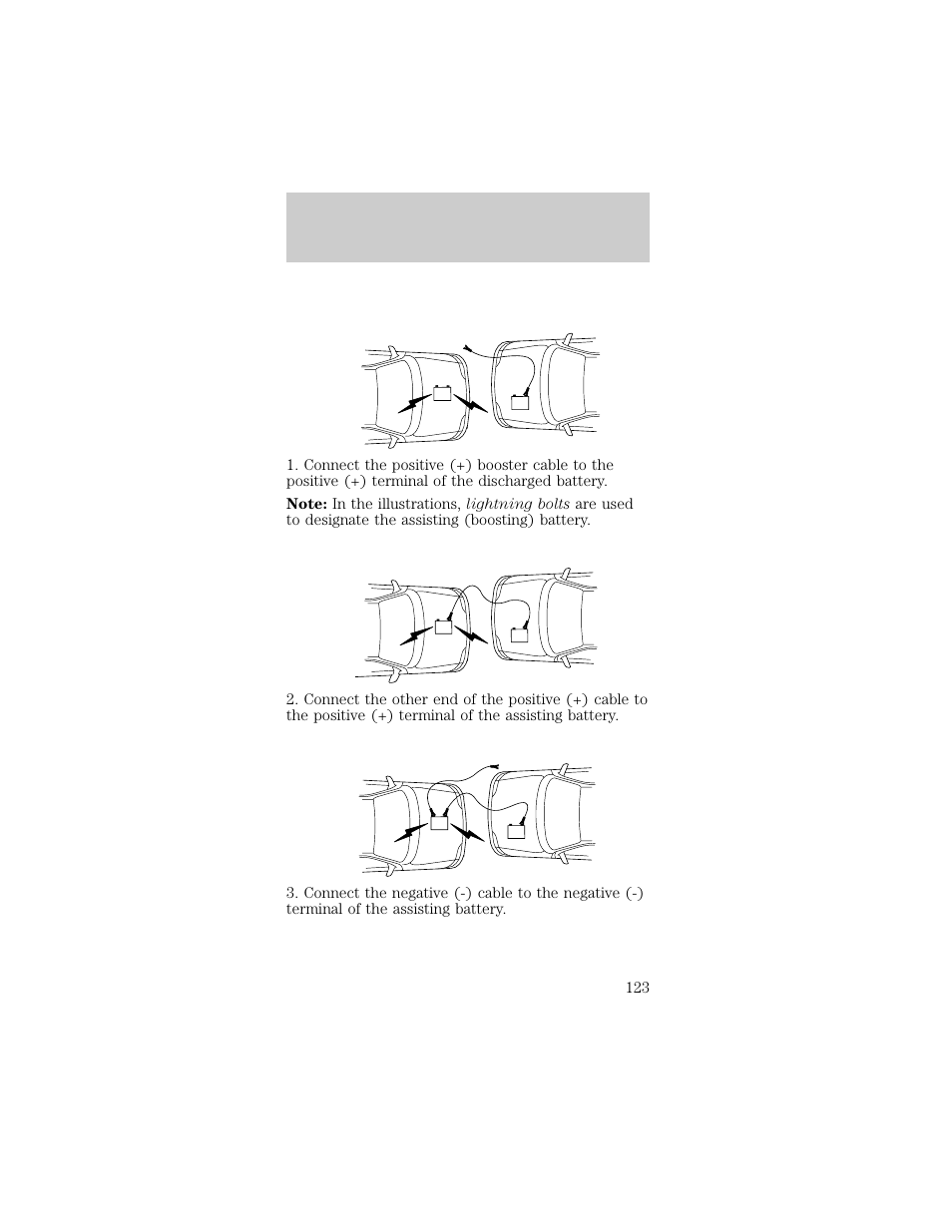 Roadside emergencies | FORD 1998 Taurus User Manual | Page 123 / 192