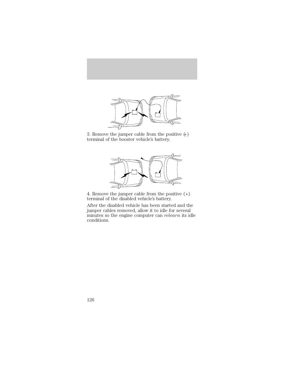 Roadside emergencies | FORD 1998 Taurus User Manual | Page 126 / 192