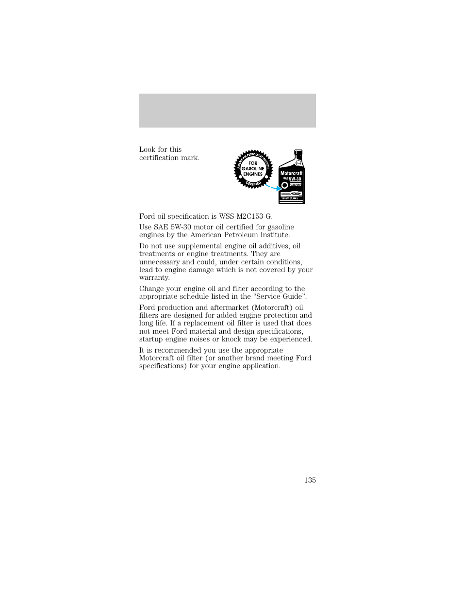 Maintenance and care | FORD 1998 Taurus User Manual | Page 135 / 192