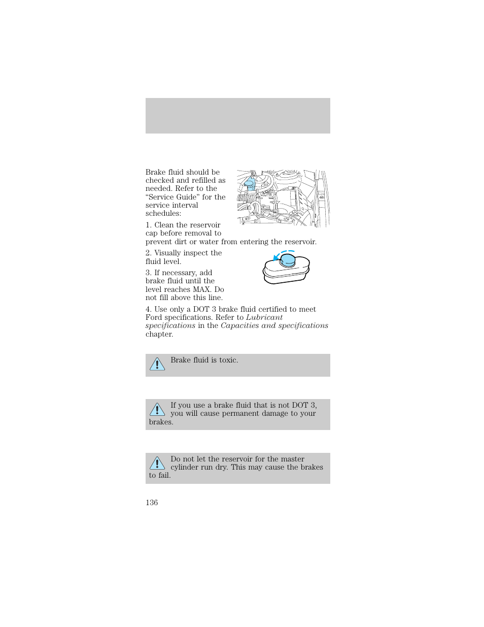 Maintenance and care | FORD 1998 Taurus User Manual | Page 136 / 192