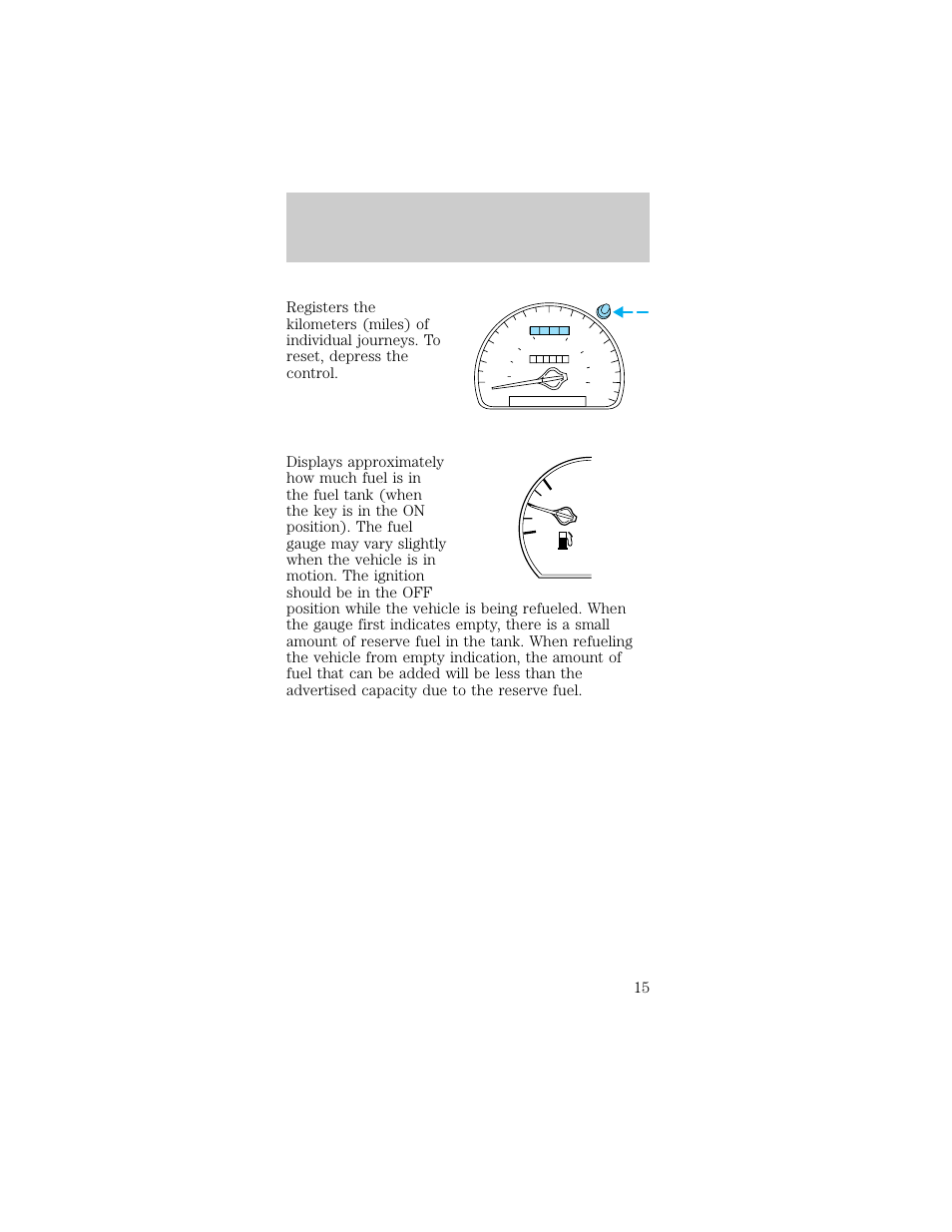 Instrumentation | FORD 1998 Taurus User Manual | Page 15 / 192
