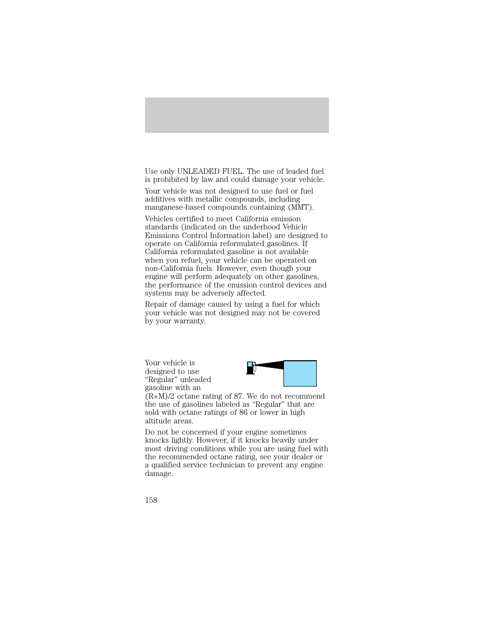 FORD 1998 Taurus User Manual | Page 158 / 192