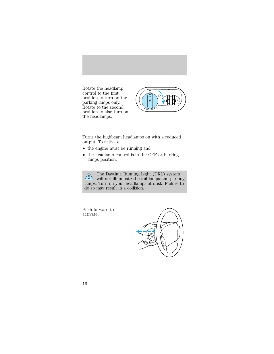 Controls and features | FORD 1998 Taurus User Manual | Page 16 / 192