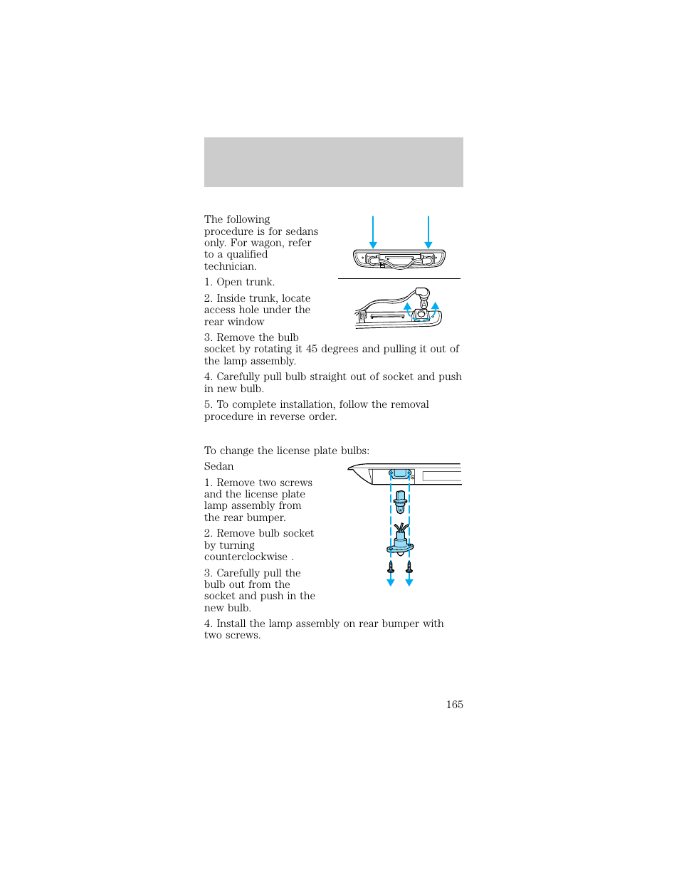 Maintenance and care | FORD 1998 Taurus User Manual | Page 165 / 192