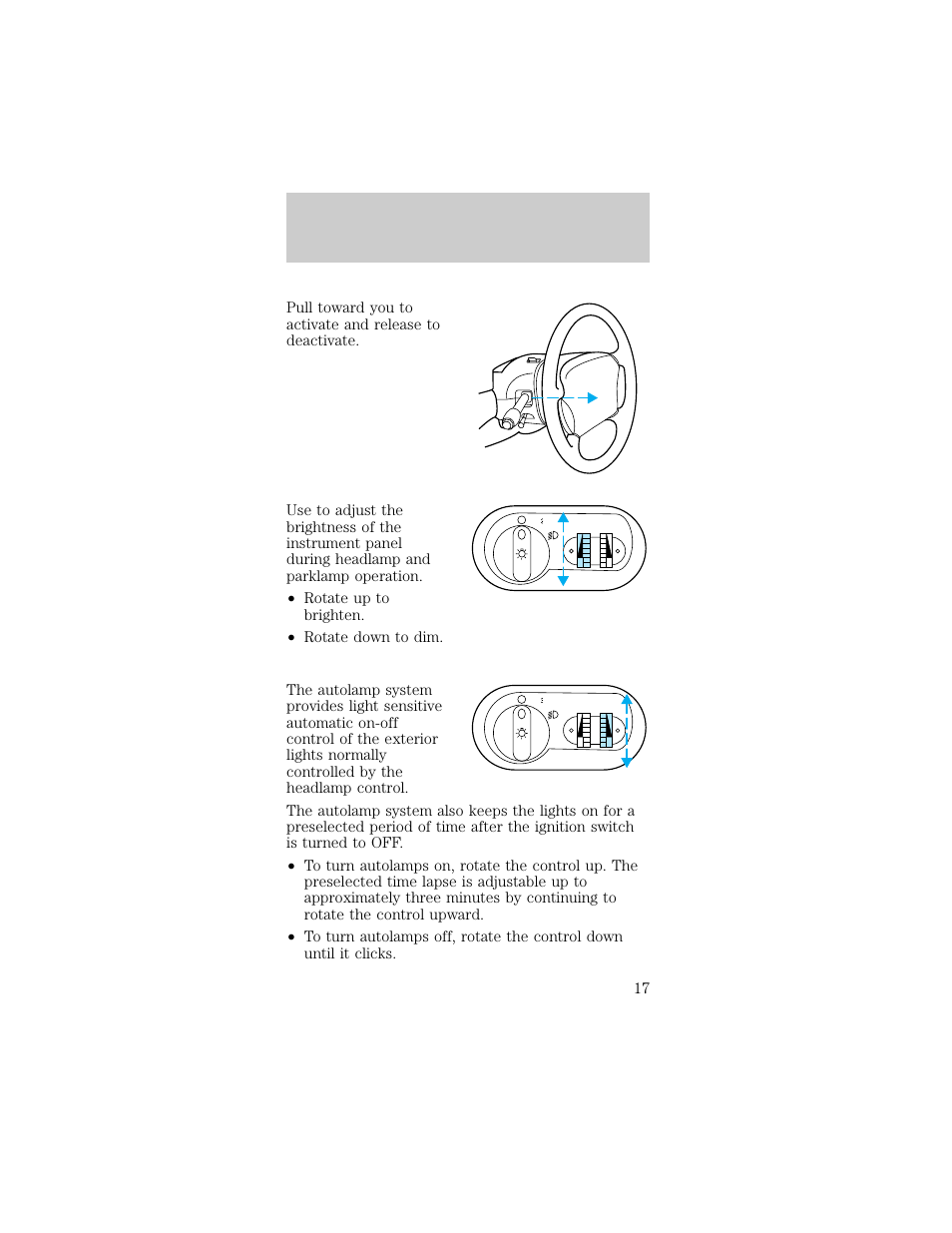 Controls and features | FORD 1998 Taurus User Manual | Page 17 / 192