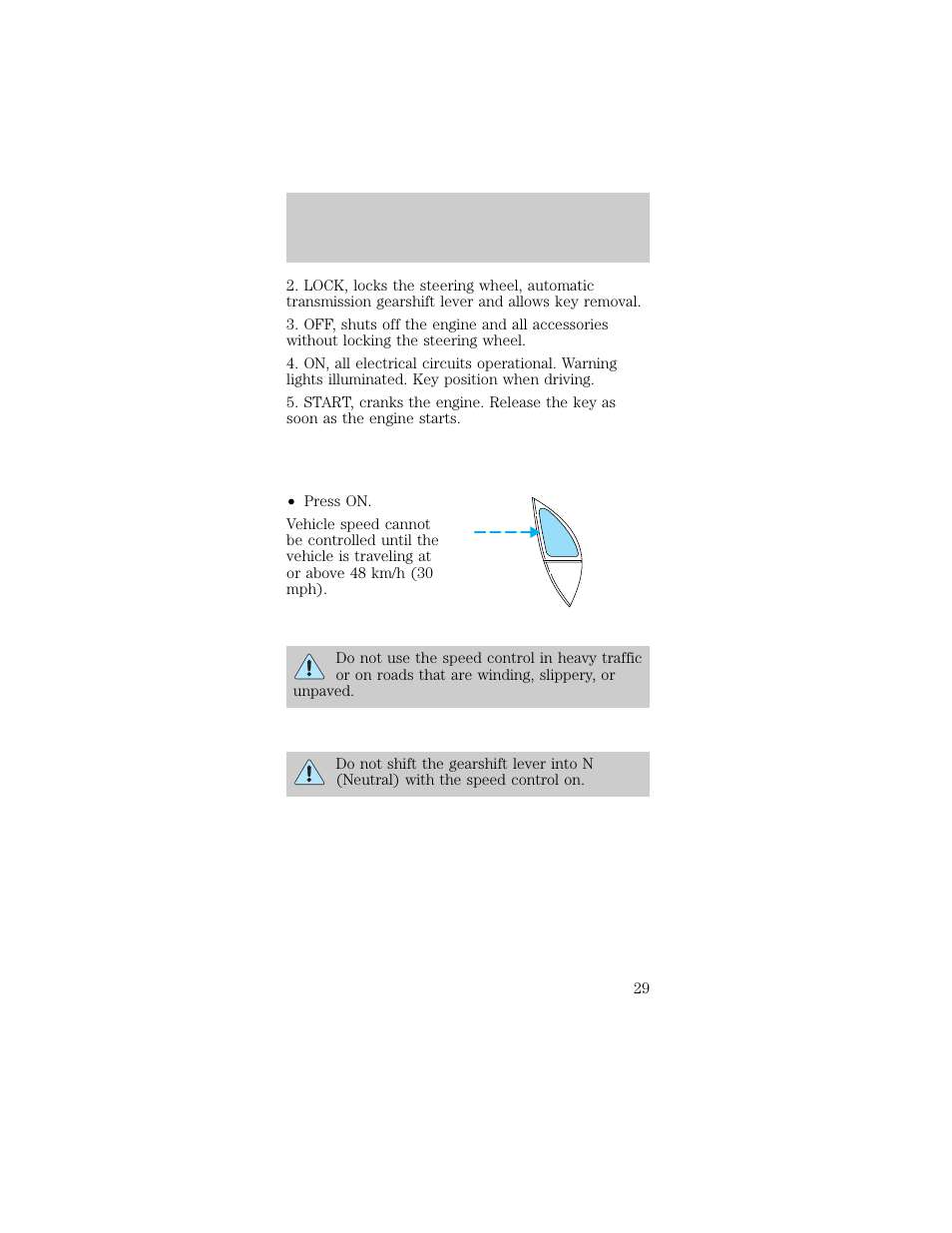 Controls and features | FORD 1998 Taurus User Manual | Page 29 / 192