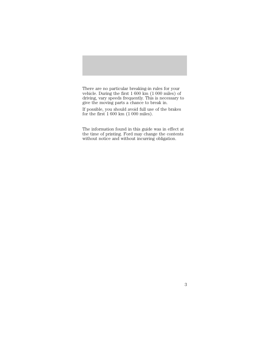 Introduction | FORD 1998 Taurus User Manual | Page 3 / 192