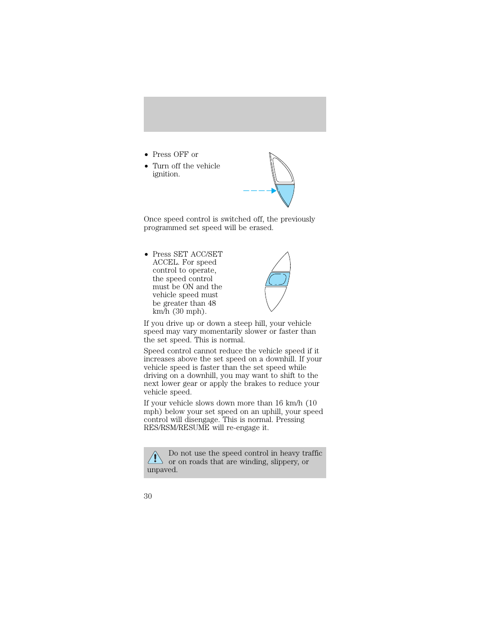 Controls and features | FORD 1998 Taurus User Manual | Page 30 / 192