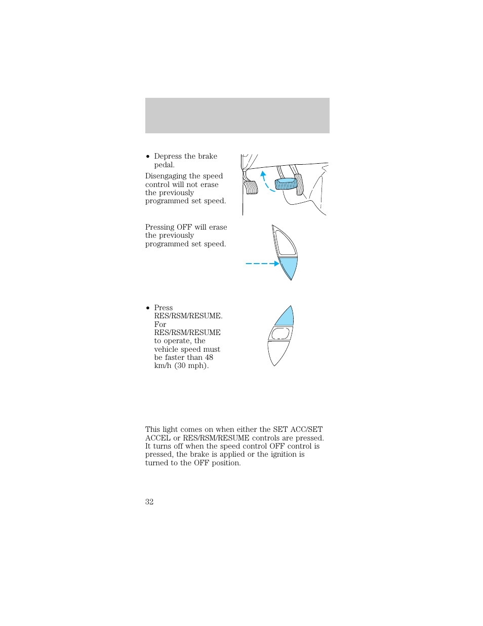 Controls and features | FORD 1998 Taurus User Manual | Page 32 / 192
