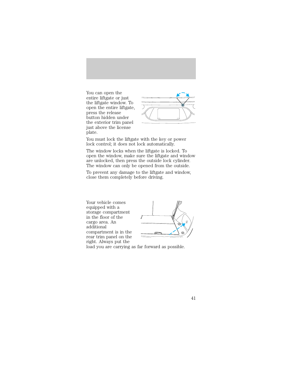 Controls and features | FORD 1998 Taurus User Manual | Page 41 / 192
