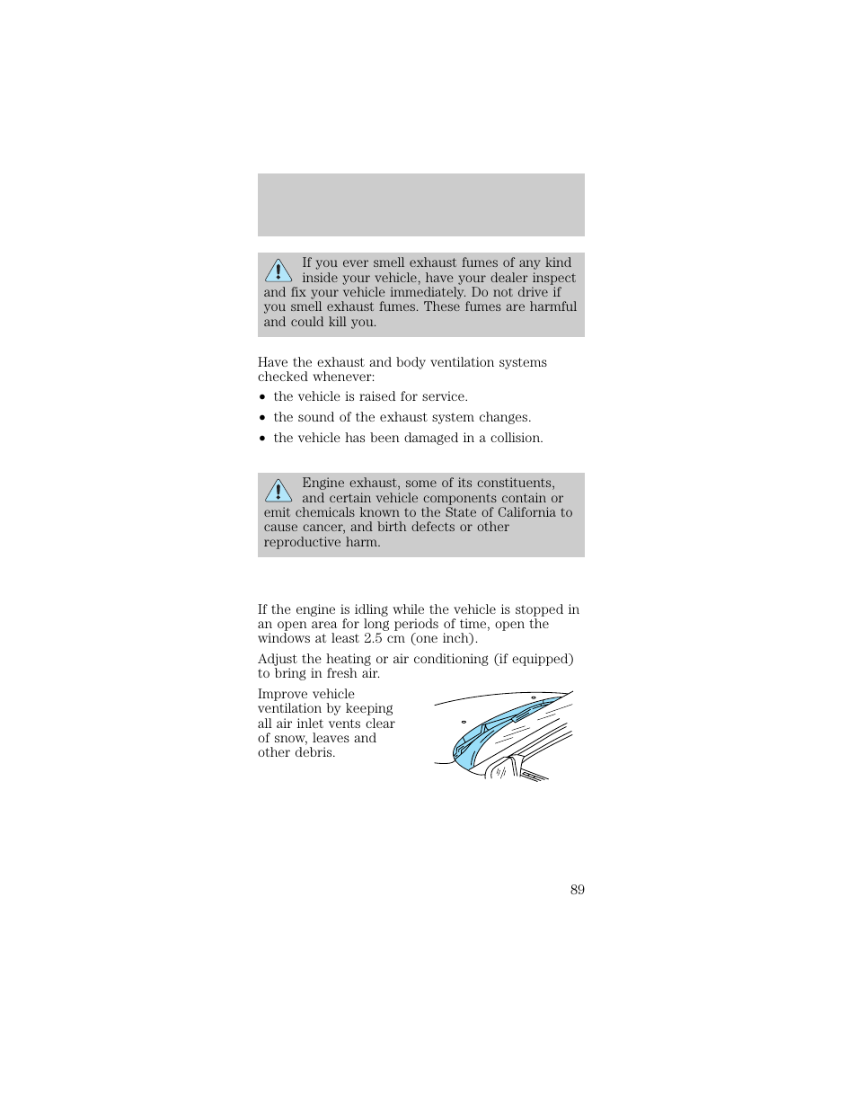 Starting | FORD 1998 Taurus User Manual | Page 89 / 192