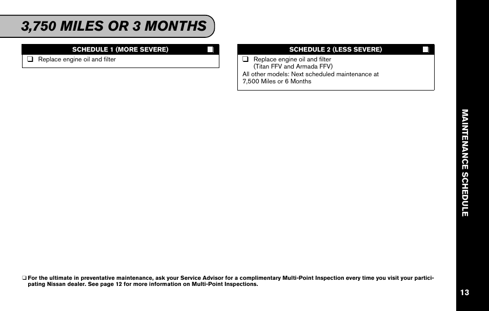 NISSAN 2011 Versa Hatchback - Service & Maintenance Guide User Manual | Page 15 / 59