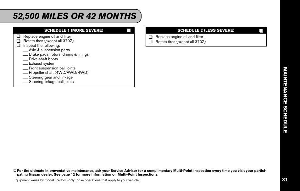 NISSAN 2011 Versa Hatchback - Service & Maintenance Guide User Manual | Page 33 / 59